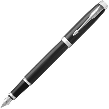 Набор Parker 2020: ручка перьевая Parker IM Core F321, Black CT (Перо M) + чехол для ручки